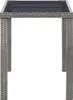 vidaXL Zahradní stůl antracit 123x60x74 cm poly ratan Náhled obrázku produktu 2