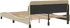 vidaXL Bettgestell "Dover" Creme 120x200 cm Stoff Produktbild-Vorschau 6