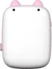 A front view of a pink and white mini thermal printer with cat ears. Produktbild-Vorschau