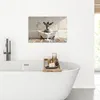 MuchoWow© Wanddeko 60x40 cm - Badezimmer Bilder Esel, Produktbild-Vorschau 4