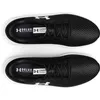 A top-down view of two black Under Armour running shoes against a white background. Produktbild-Vorschau