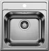 A top-down view of a stainless steel sink. Náhľad obrázku produktu