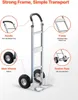 Handwagen, draagvermogen 226,9 kg, robuuste handwagen met Productafbeelding-voorbeeld 4