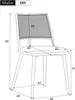 MODFU Esszimmerstühle Polsterstuhl(6er Set)mit holzbein, Produktbild-Vorschau 7
