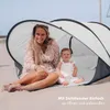 DERYAN s Pop-Up-Strandzelt XXL - Anti-UV 50+ - Silber Produktbild-Vorschau 2