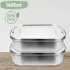 Jopassy Edelstahl Brotdose,Nachhaltige Lunchbox für Büro Produktbild-Vorschau 1