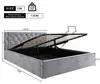 Flieks Polsterbett 140x200cm, Stauraumbett Boxspringbett Produktbild-Vorschau 7
