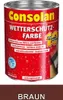 Consolan Wetterschutzfarbe 2,5 l Braun Deckend Außen Dauer Produktbild-Vorschau 12