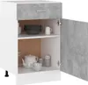 vidaXL Szafka z szufladami Lyon beton szary 50x46x81,5 cm Podgląd zdjęcia produktu 3