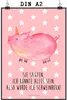 Mr. & Mrs. Panda Bild Einhorn Schwein DIN A2 - Rot Pastell Produktbild-Vorschau 1