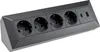 blocco prese a 4 vie USB-A+C antracite 250V 16A montaggio Anteprima dell’immagine prodotto 1
