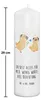 Mr. & Mrs. Panda Kerze Mops Verliebt 29 x 8 cm XL - Weiß - Produktbild-Vorschau 2