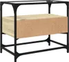 vidaXL TV-Schrank mit Glasplatte Sonoma-Eiche 60x35x51cm Produktbild-Vorschau 6
