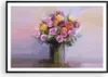 Gerahmtes Poster - Schwarzer Rahmen - Blumen Vase Grafiken Produktbild-Vorschau 1