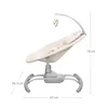A side view of a baby bouncer with dimensions indicated by lines and text. Produktbild-Vorschau