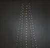 LED Baummantel Lichterkette - 5 Stränge jeweils 40 bernsteinfarbene LED - gefrostet - Timer - innen Produktbild-Vorschau