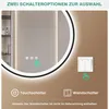 PESENXAN 70cm Runder Spiegel mit Beleuchtung – Spiegel Produktbild-Vorschau 3