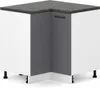 ULWEHOME 90x90 Corner Base Cabinet with 2 Doors, Anthracite Produktbild-Vorschau 1