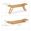 Relaxdays Badewannenablage Bambus, 70cm breit, Badetablett Produktbild-Vorschau 6