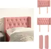 vidaXL Kopfteil mit Ohren Rosa 83x16x78/88 cm Samt -  Kopf- Produktbild-Vorschau 1