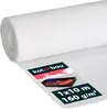 A roll of white protective material, likely for painting or construction, with a label showing product details and a small image of a paint tray. Náhľad obrázku produktu