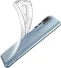 A clear phone case is shown partially covering a light blue smartphone. Náhľad obrázku produktu