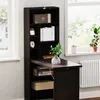 Moderner Klappschreibtisch mit Bš¹cherregal und Tafel, Holz Produktbild-Vorschau 10