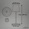 3 in 1 LED Tischlampe Akku USB Aufladbar RGBW Kabellos Produktbild-Vorschau 12