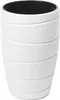 A white planter with a black interior, shown against a white background. Anteprima dell’immagine prodotto