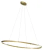 Design Hängeleuchte Messing 120cm inkl  LED 3 Stufen Produktbild-Vorschau 2
