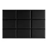 A black padded wall panel. Anteprima dell’immagine prodotto