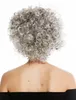 WIG ME UP Perücke Grau Locken Mittelscheitel Kurz Produktbild-Vorschau 4