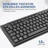 PC Tastatur USB, Business Slim Tastatur mit Kabel für Produktbild-Vorschau 4