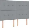 vidaXL Letto a molle con testiera grigio chiaro 160 x 200 Anteprima dell’immagine prodotto 6