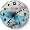 Wanduhr - Rund - Glasuhr - Marmor Modern Blau - 30x30cm - Produktbild-Vorschau 1