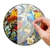 GKA Sonnenfänger Vögel und Blumen 15 cm bunt Buntglas Produktbild-Vorschau 3