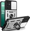 A product shot of a phone case with a ring holder and camera cover. Produktbild-Vorschau