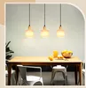 ZMH lampa wisząca drewniana biała lampa stołowa 3 płomienna Podgląd zdjęcia produktu 8