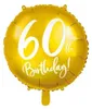 Ballon en plastique avec écriture 60th Birthday 45cm or Voir les images du produit 8