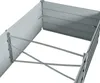 Metall Blumenbeet Hochbeet 240x80x45 cm Grau Pflanzbeet Produktbild-Vorschau 5
