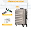 KESSER® Reisekoffer Hartschalen Koffer mit Zahlenschloss, Produktbild-Vorschau 2