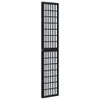 vidaXL 3-tlg. Paravent Schwarz Massivholz Paulownia Produktbild-Vorschau 5