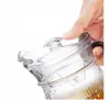 Glaskaraffe 1,4L mit Deckel Wasserkrug Glaskrug für Saft Produktbild-Vorschau 2
