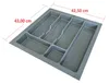 Besteckeinsatz Besteckkasten 50 cm Schubkasten grau Produktbild-Vorschau 2