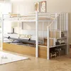 Lit superposé en métal Flieks 90 x 200 cm avec rangement, Voir les images du produit 1