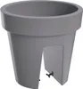 A gray planter pot designed to hang on a railing. Náhled obrázku produktu