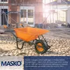 MASKO® Schubkarre Bauschubkarre Gartenschubkarre 100 Liter Produktbild-Vorschau 4