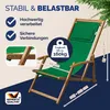 CASARIA® Sedia a Sdraio in Legno Acacia Pieghevole con Anteprima dell’immagine prodotto 3