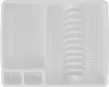 WELLGRO Scolapiatti in plastica con spazzola e 10 spugne - Anteprima dell’immagine prodotto 4