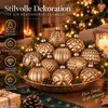 Weihnachtskugeln Glas 12er Set Christbaumkugeln Baumschmuck Produktbild-Vorschau 8